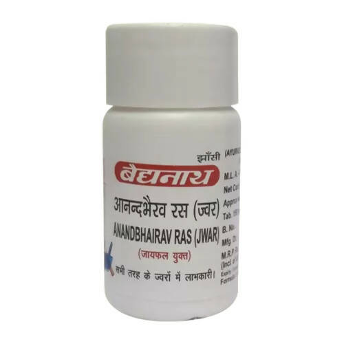 Baidyanath Jhansi Anand Bhairav Ras (Jwar) Tablets - BUDNE