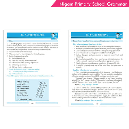 Nigam My Blue Book of Primary School Grammar * Suffix, Prefix, Homophones, Sentences, Preposition, Adverbs, Verbs, Pronouns, Adjectives, Nouns