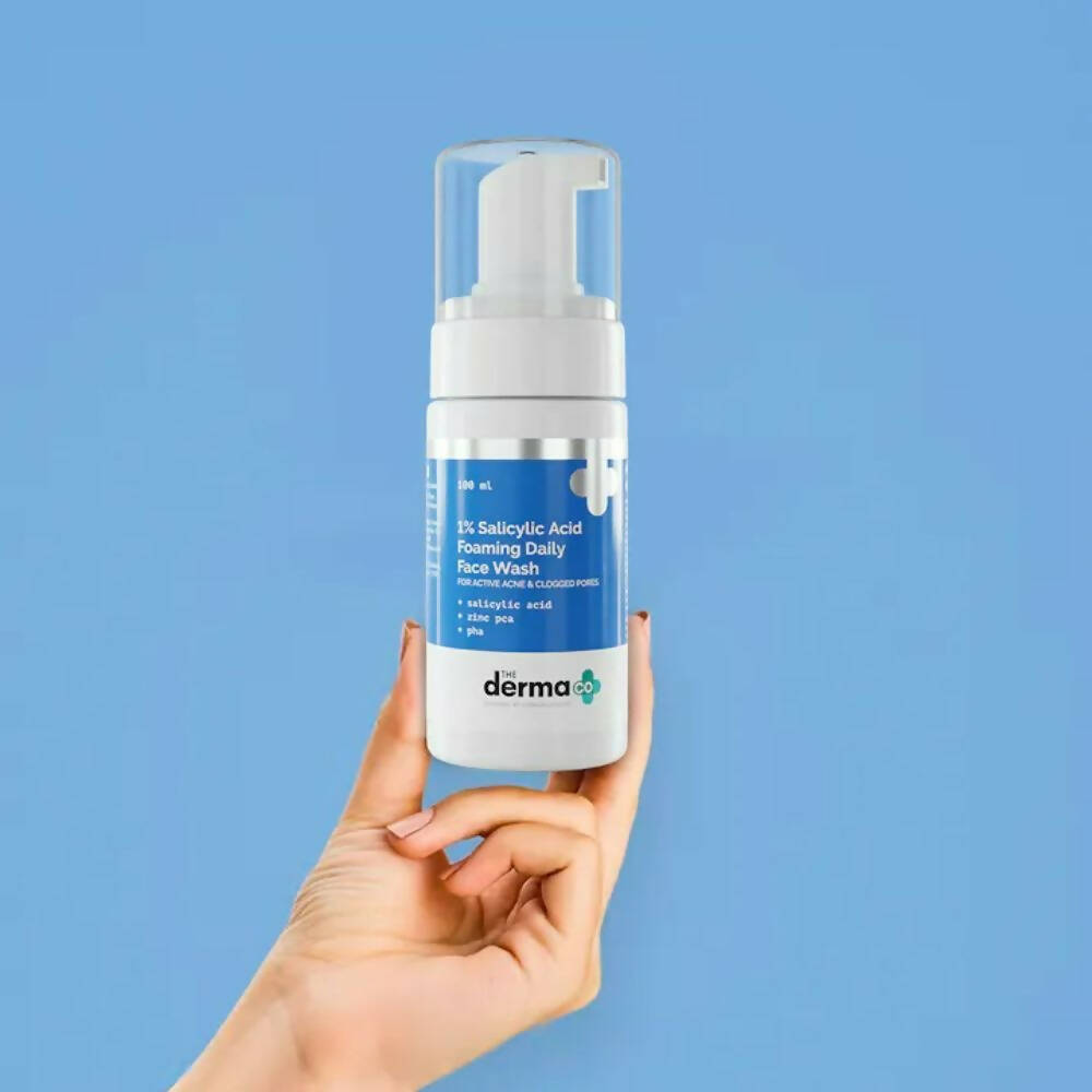 The Derma Co 1% Salicylic Acid Foaming Daily Face Wash