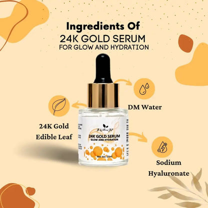 The Wellness Shop 24k Gold Serum for Glow and Hydration