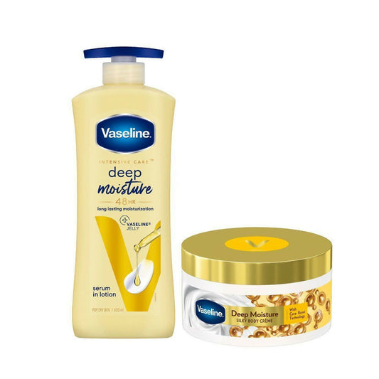Vaseline Deep Moisture Body Lotion + Butter Combo - 780ML