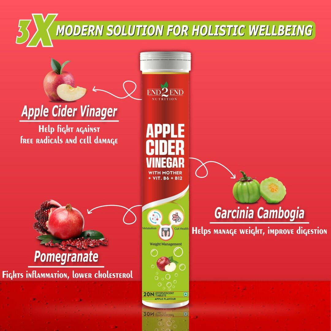 End2End Nutrition Apple Cider Vinegar Tablets