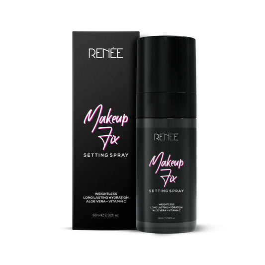 Renee Cosmetics Makeup Fix Setting Spray - Prevents Cracks, Minimizes Pores & Fine Lines - 60ML