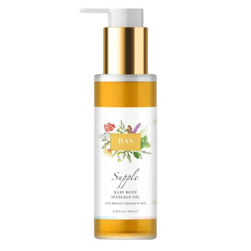 Ras Luxury Oils Supple Baby Body Massage Oil -  USA, Australia, Canada 