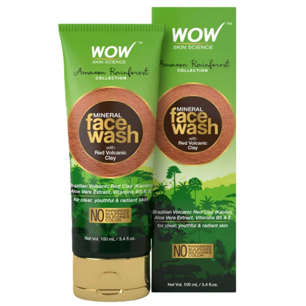 Wow Skin Science Mineral Face Wash with Red Volcanic Clay