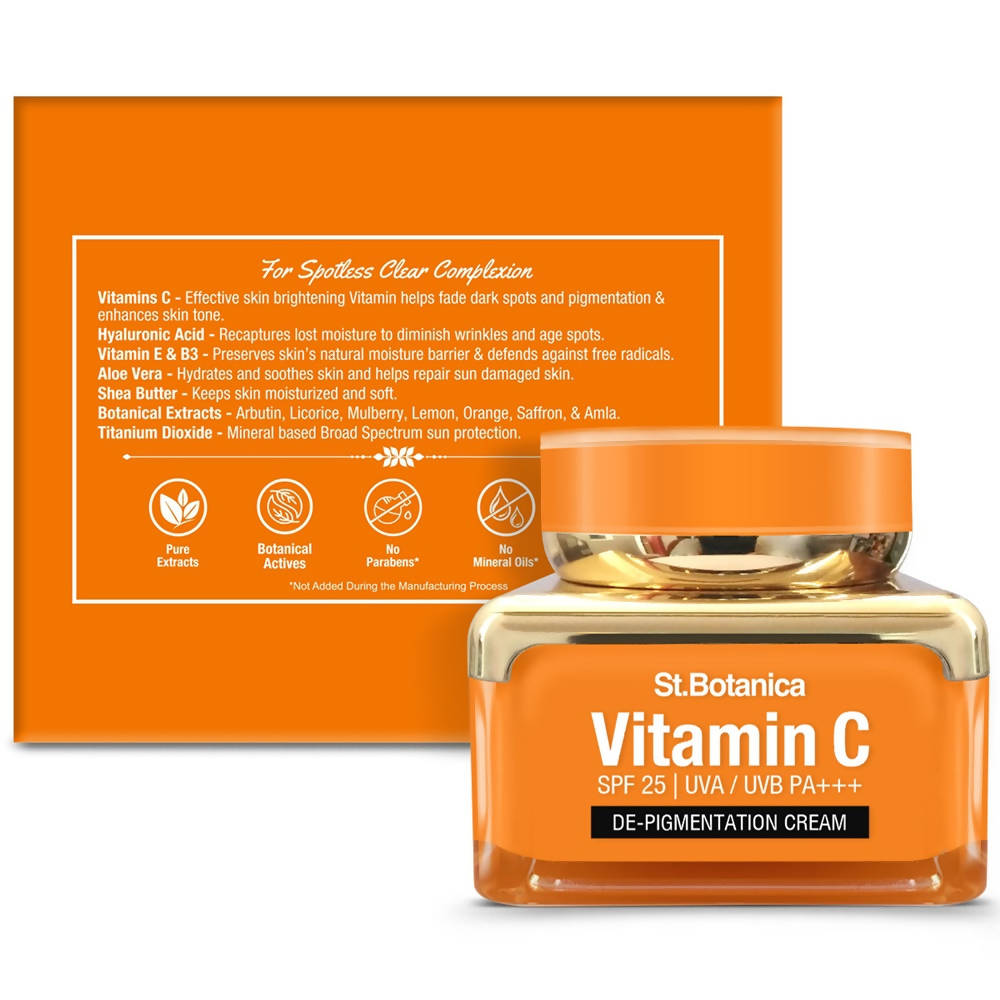 St.Botanica Vitamin C, E & Hyaluronic Acid De-Pigmentation Cream