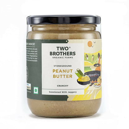 Two Brothers Organic Farms Peanut Butter Crunchy| Sweetened with Jaggery - buy in USA, Australia, Canada