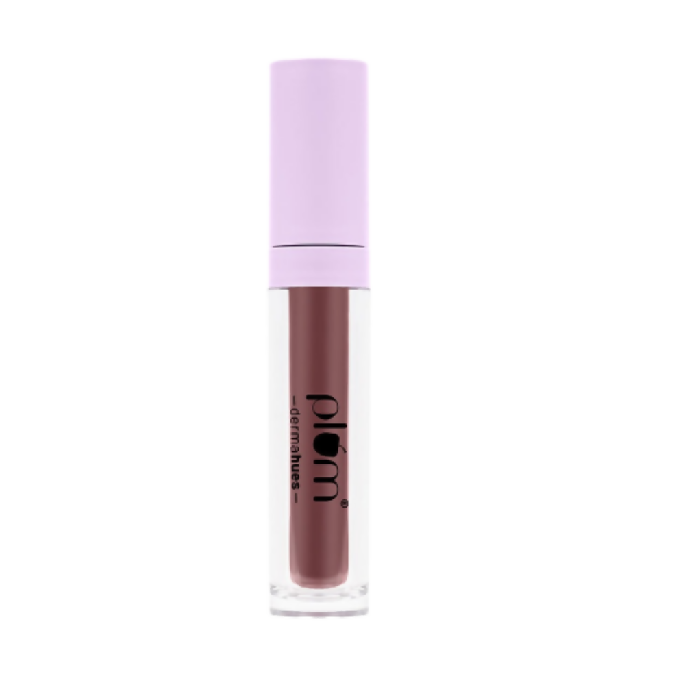 Plum Glassy Glaze Lip Lacquer 3-in-1 Lipstick + Lip Balm + Gloss 07 Mauvelous - BUDNE