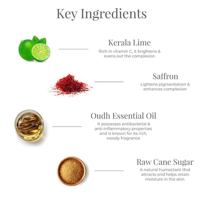 Forest Essentials Luxury Sugar Soap Lime Saffron & Oudh