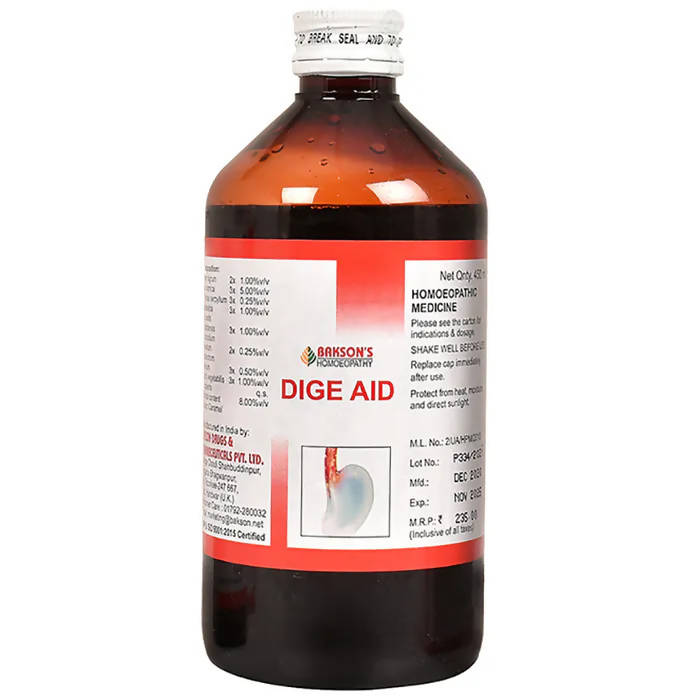 Bakson's Homeopathy Dige Aid Syrup