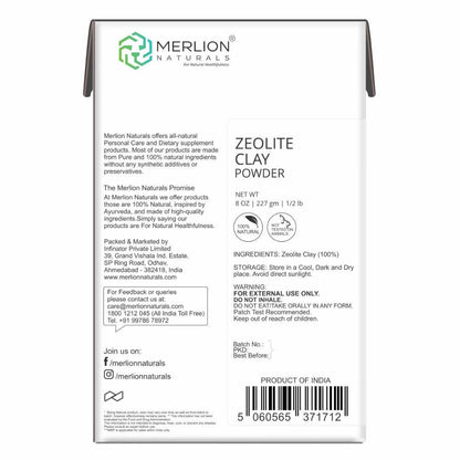 Merlion Naturals Zeolite Clay Powder