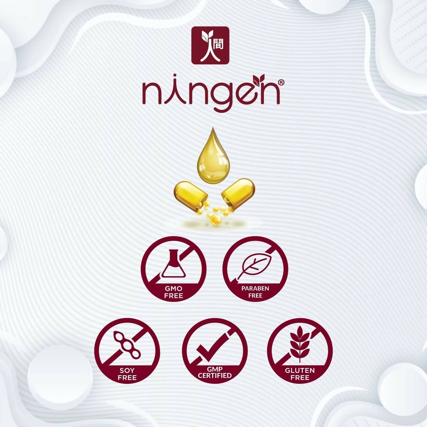 Ningen Flax Seed Oil Capsules