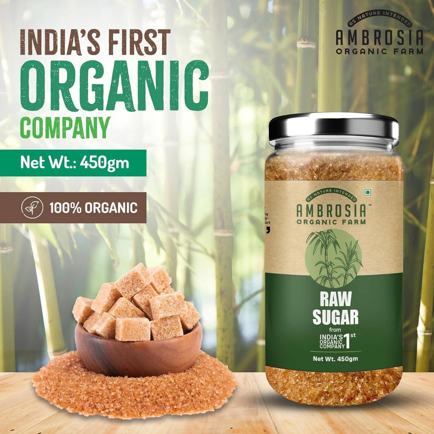 Ambrosia Organic Farm Raw Sugar