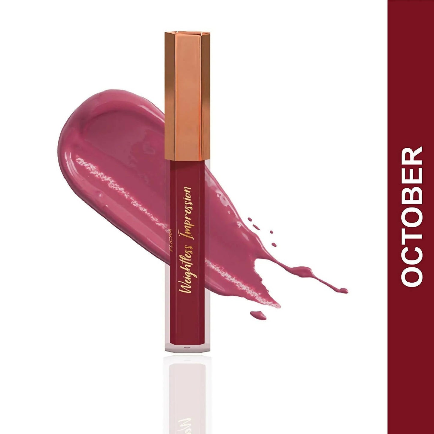 FLiCKA Weightless Impression 10 October - Pink Matte Finish Liquid Lipstick