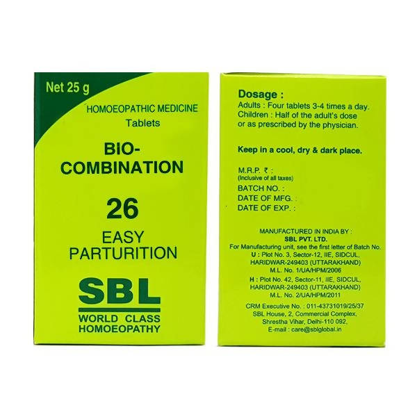 SBL Homeopathy Bio-Combination 26 Tablets