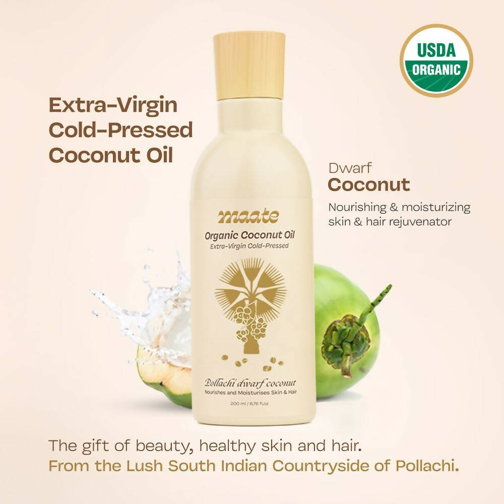 Maate Organic Coconut Oil | Extra Virgin Cold Pressed