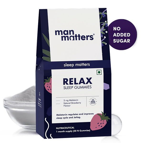 Man Matters Relax Melatonin Sleep Gummies - No Added Sugar