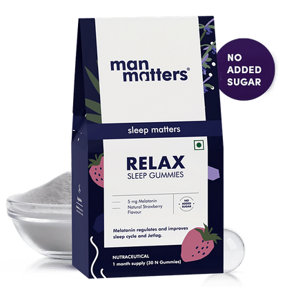 Man Matters Relax Melatonin Sleep Gummies - No Added Sugar