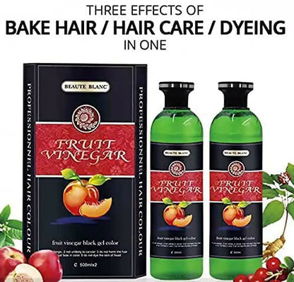 Aravli Beaute Blanc Fruit Vinegar Gel Hair Color - Natural Black