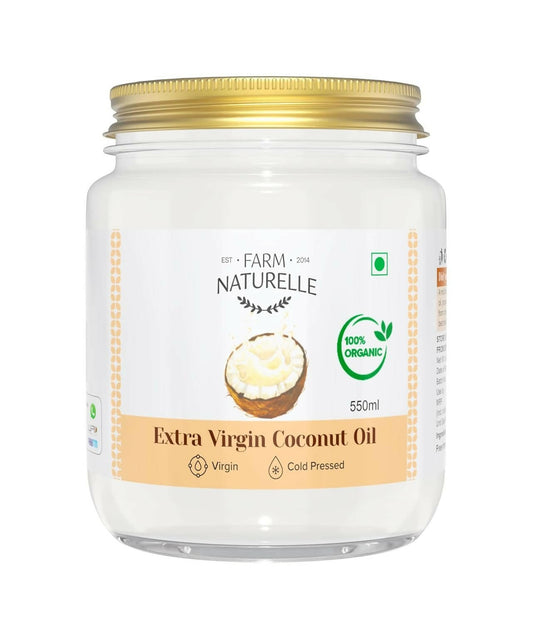 Farm Naturelle 100% Pure Organic Extra-Virgin Cold Pressed Coconut Oil - BUDNE