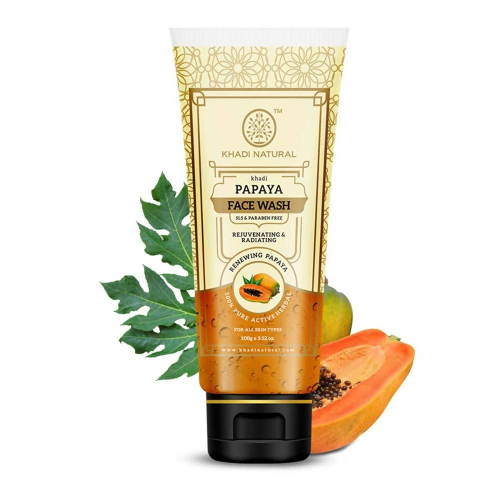 Khadi Natural Papaya Face Wash SLS & Paraben Free