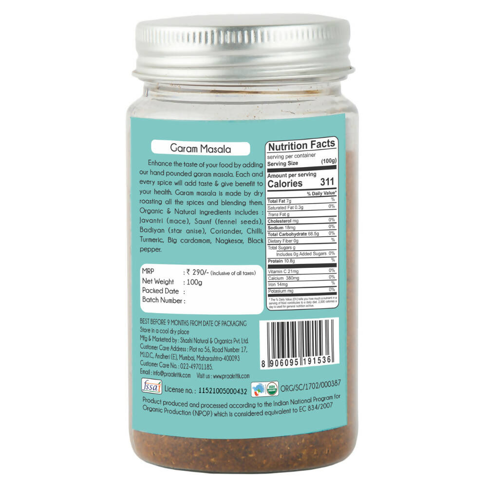 Praakritik Natural Garam Masala Powder