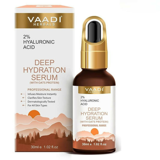 Vaadi Herbals Deep Hydration Serum With 2% Hyaluronic Acid & Oats Protein - usa canada australia