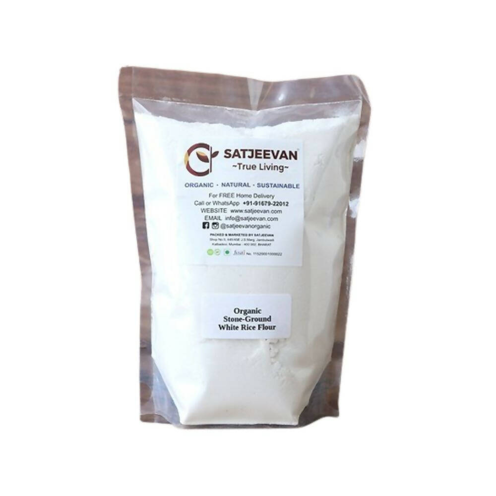 Satjeevan Organic Stone-Ground White Rice Flour