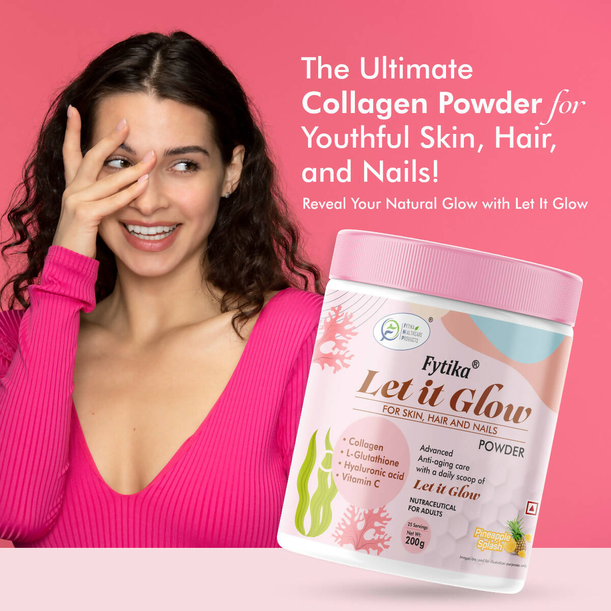 Fytika Let It Glow Collagen Powder - Pineapple Flavor