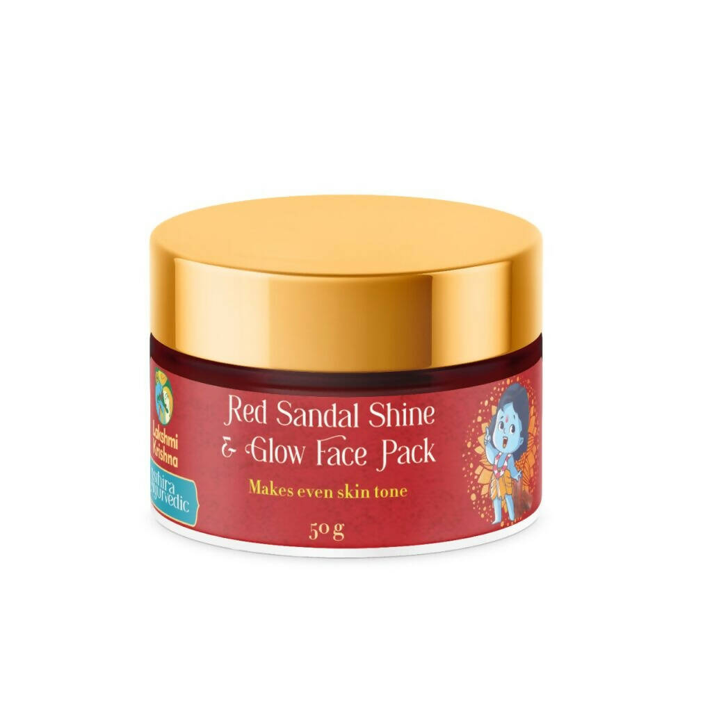 Lakshmi Krishna Red Sandal Shine & Glow Face Pack - BUDNEN