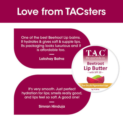 TAC - The Ayurveda Co. Beetroot Lip Balm