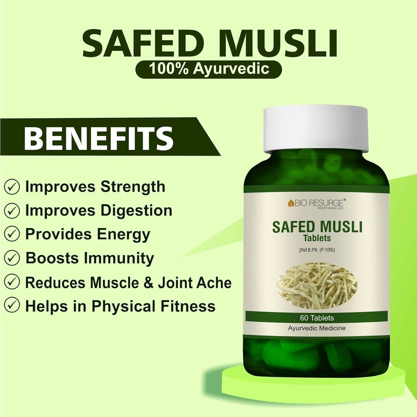 Bio Resurge Life Safed Musli Tablets