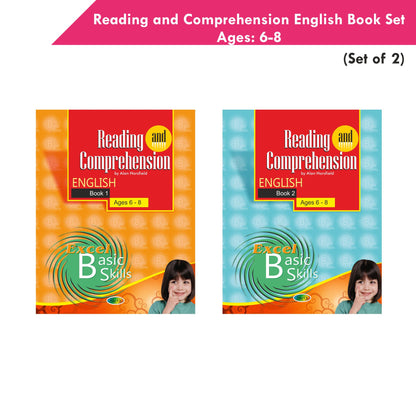 Reading and Comprehension English Book Set Ages 6 - 8 (Set of 2)