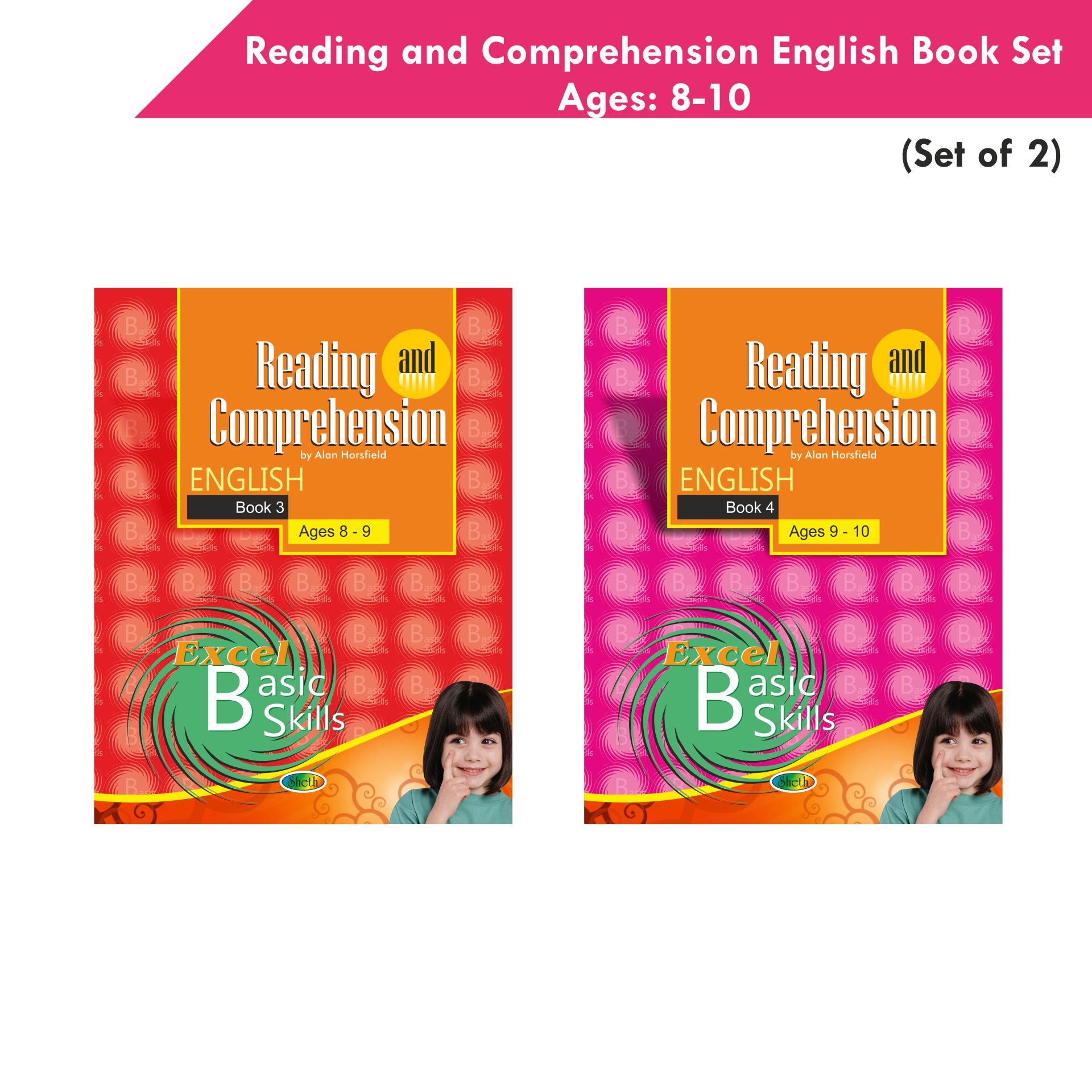 Reading and Comprehension English Book Set Ages 8 - 10 (Set of 2) -  buy in usa 