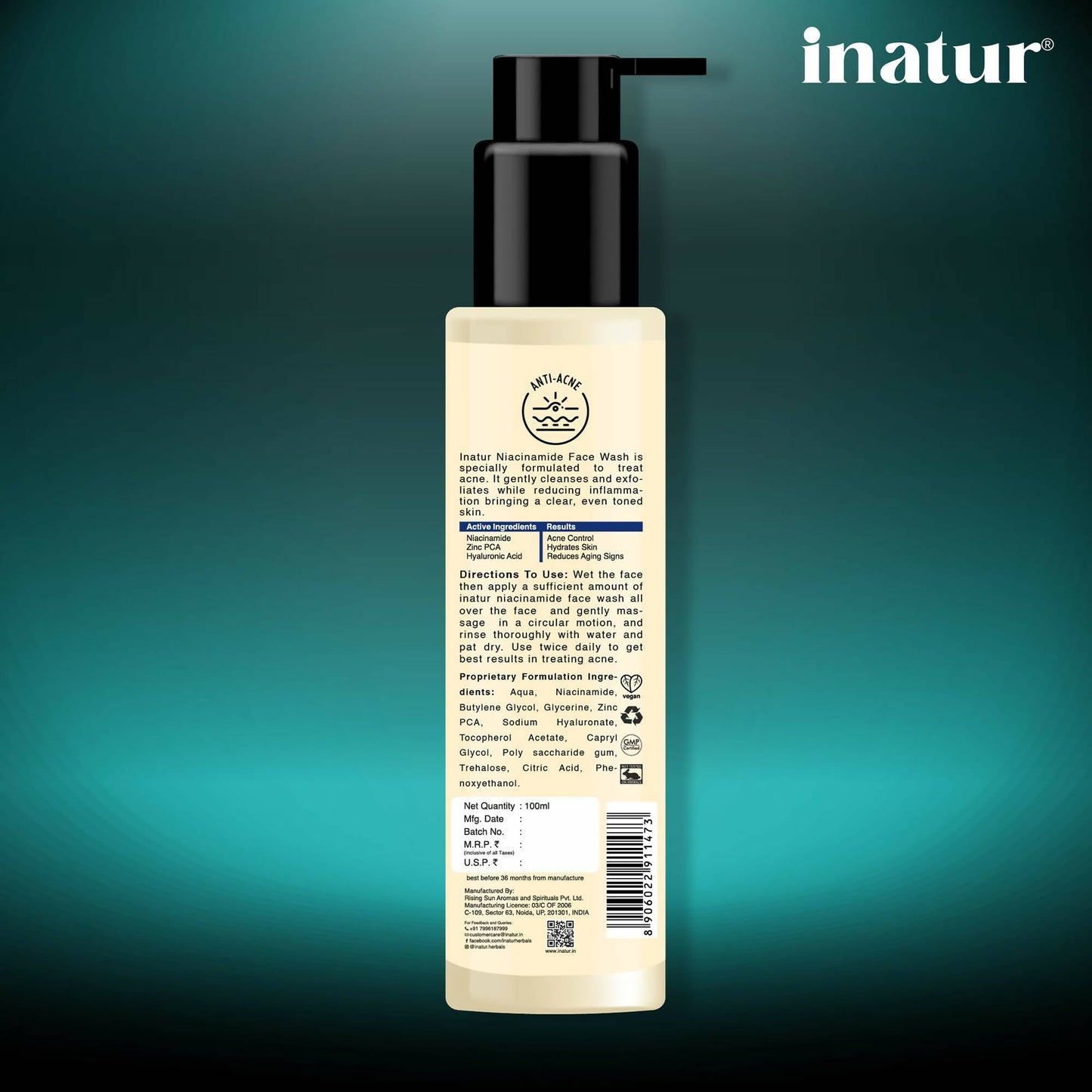 Inatur Niacinamide Face Wash