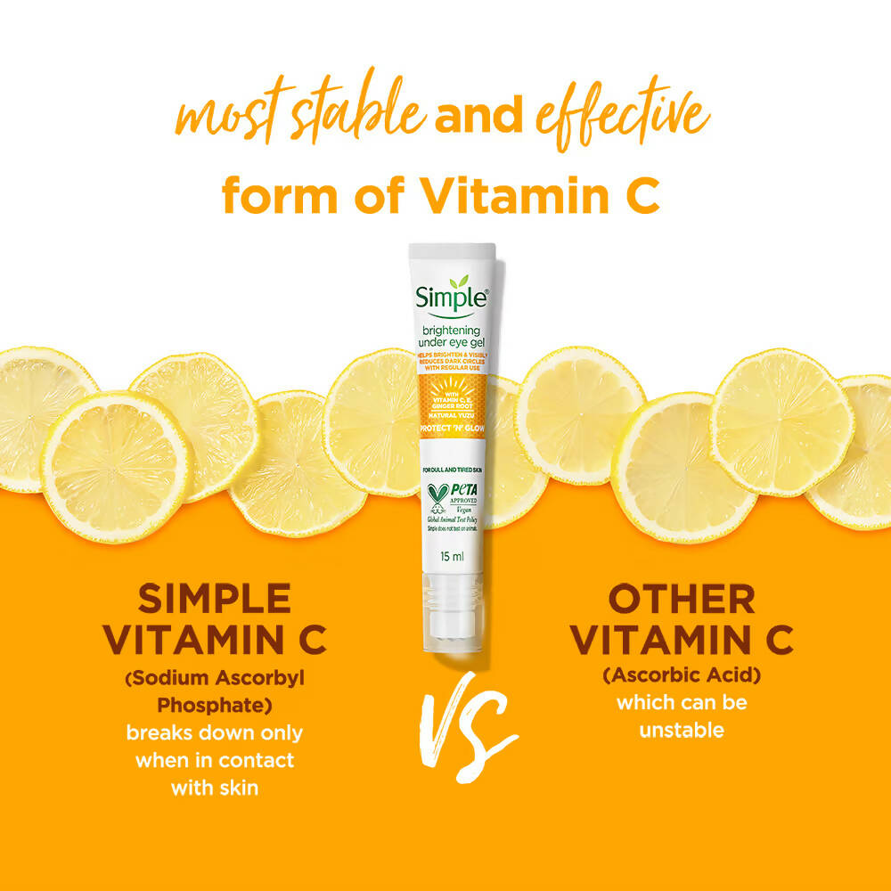 Simple Protect N Glow Vitamin C Brightening Under Eye Gel