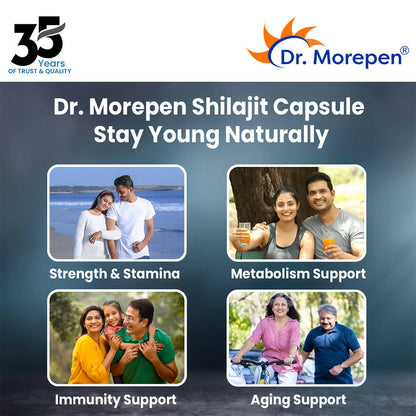 Dr. Morepen Natural & Pure SJ Resin and SJ Capsules Combo