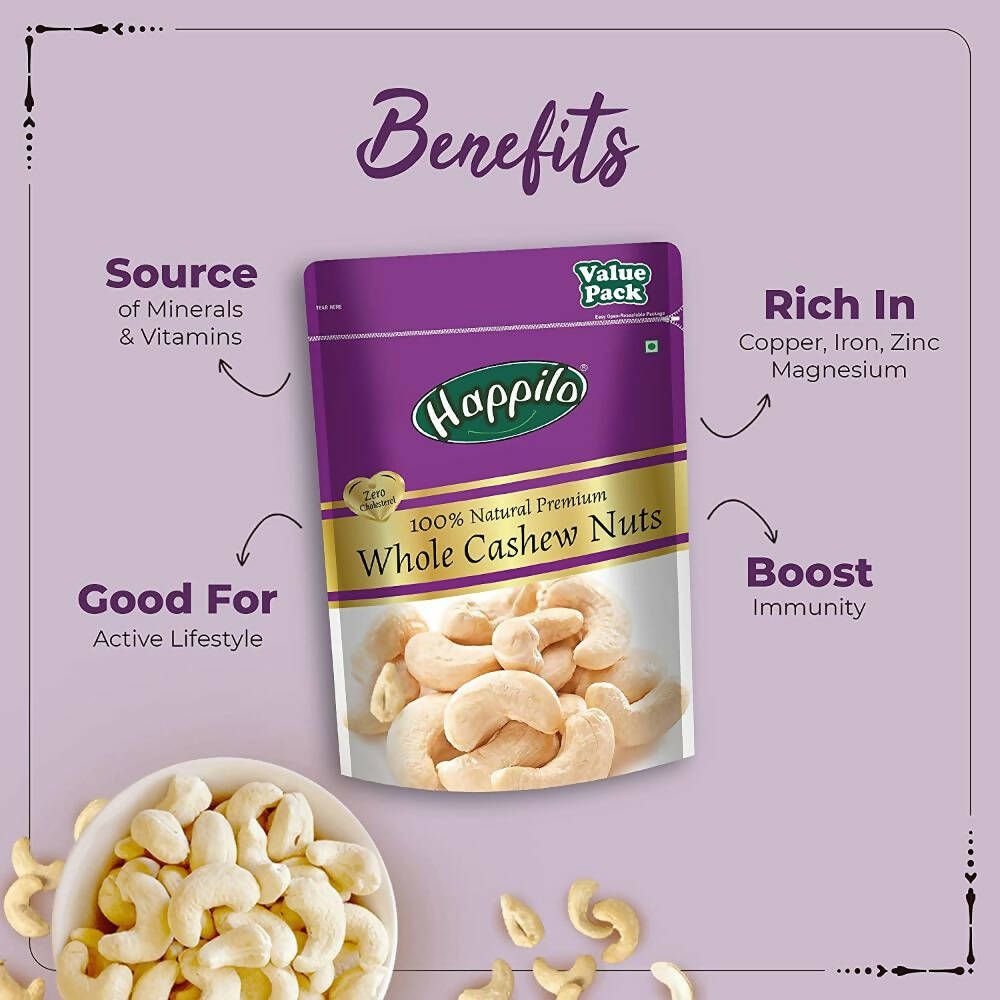 Happilo Premium Super Value Combo (Californian Almonds, Whole Cashews, Pistachios, Seedless Green Raisins)