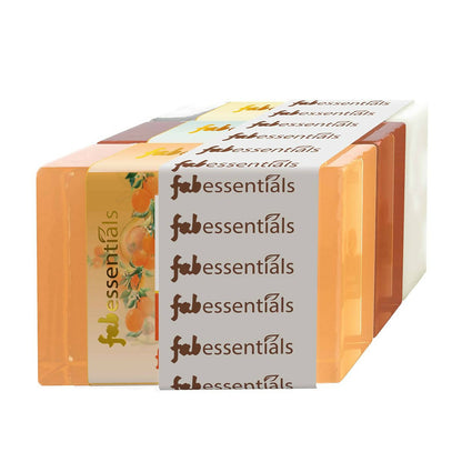 Fabessentials Assorted Glycerin Bathing Bars Combo - Orange Neroli, Neem Aloe Vera & Jasmine - BUDNEN