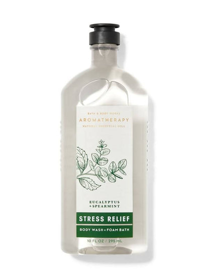 Bath & Body Works Eucalyptus Spearmint Stress Relief Body Wash + Foam Bath