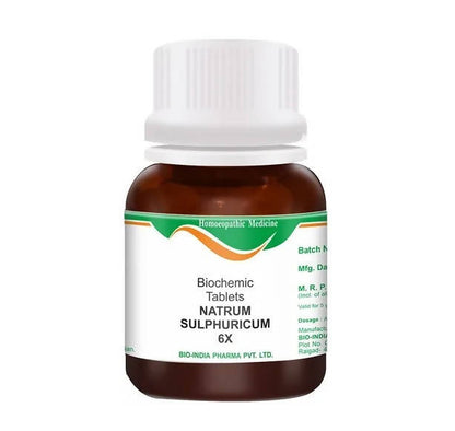 Bio India Homeopathy Natrum Sulphuricum Biochemic Tablets