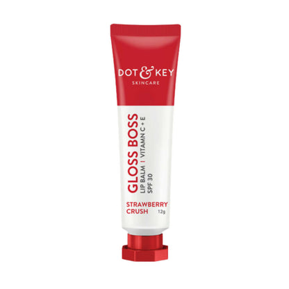 Dot & Key Gloss Boss Strawberry Red Lip Balm