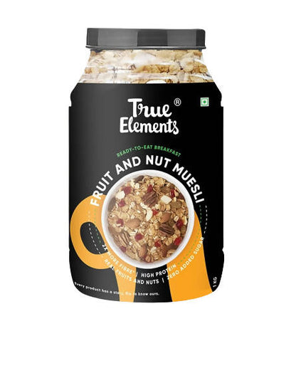 True Elements Fruit And Nut Muesli - Protein Rich