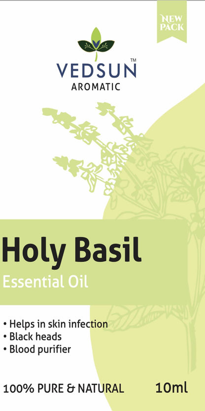 Vedsun Naturals Tulsi/Holy Basil Oil Pure & Organic for Skin