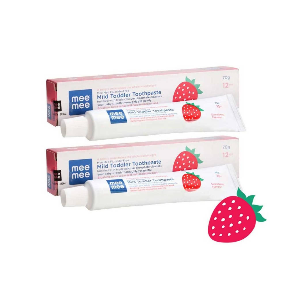 Mee Mee Fluoride-Free Mild Toddler Toothpaste - Strawberry Flavor