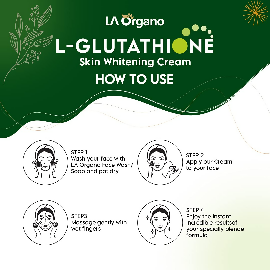 LA Organo L-Glutathione Cream For Skin Whitening