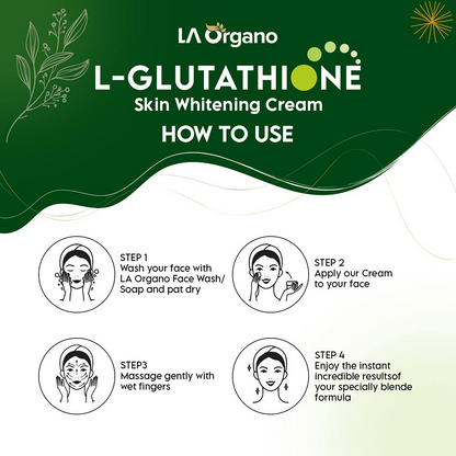 LA Organo L-Glutathione Cream For Skin Whitening