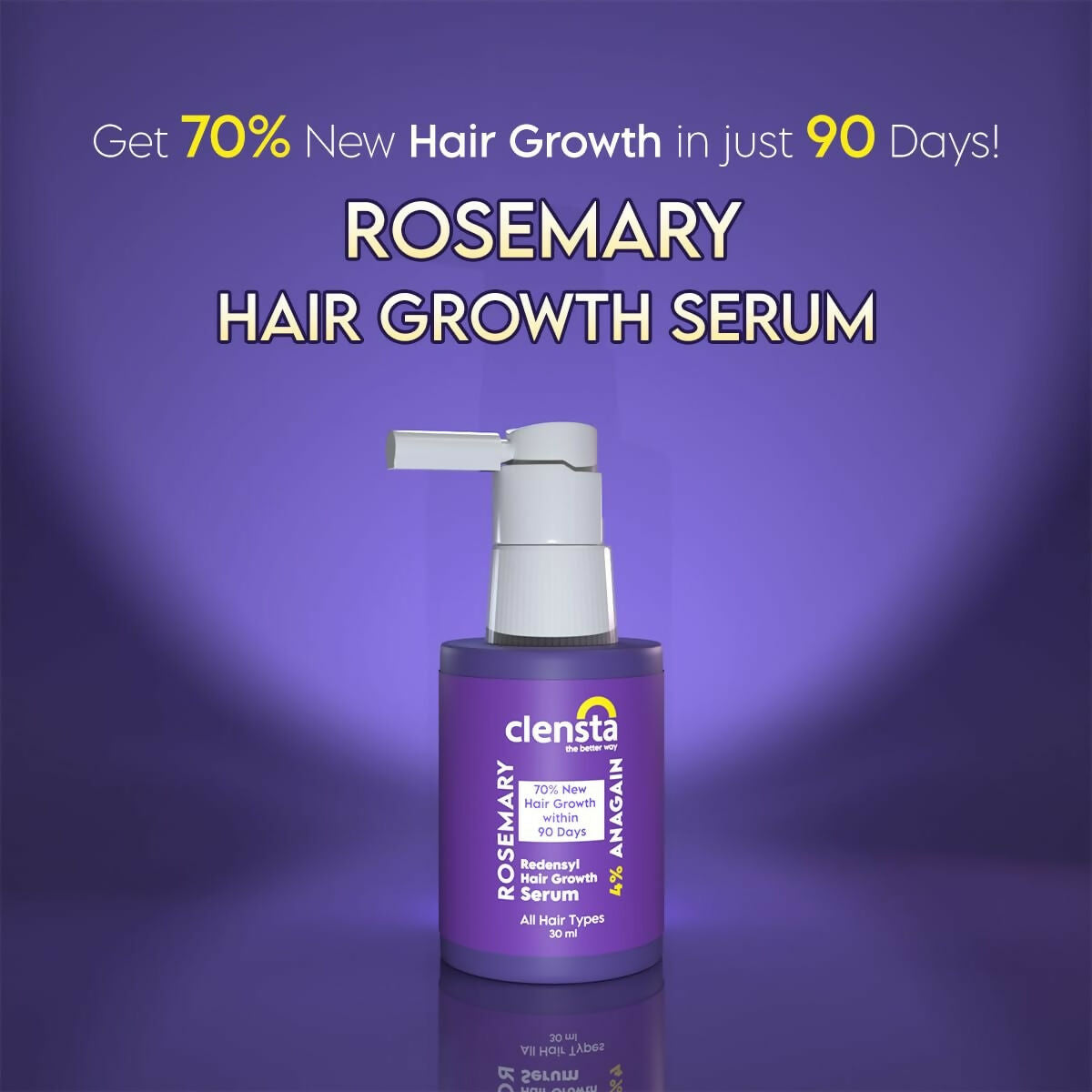 Clensta Rosemary Redensyl Hair Growth Serum