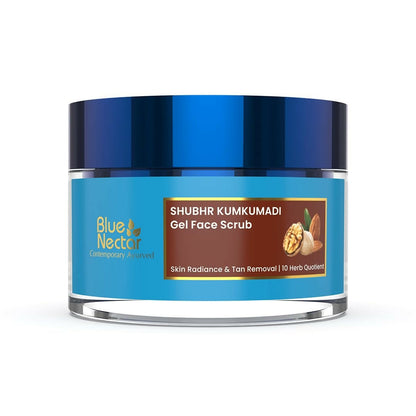 Blue Nectar Gel Face Scrub With Plant Based Vitamin E & Walnut For Gentle Exfoliation & Skin Brightening -  buy in usa 