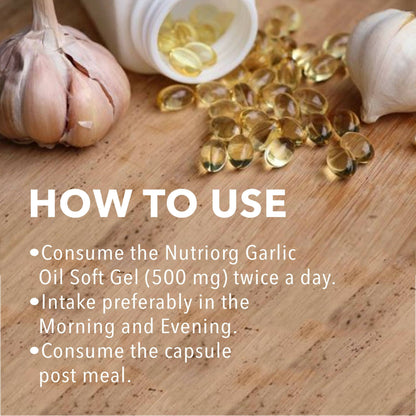 Nutriorg Garlic Oil Soft Gel Capsules